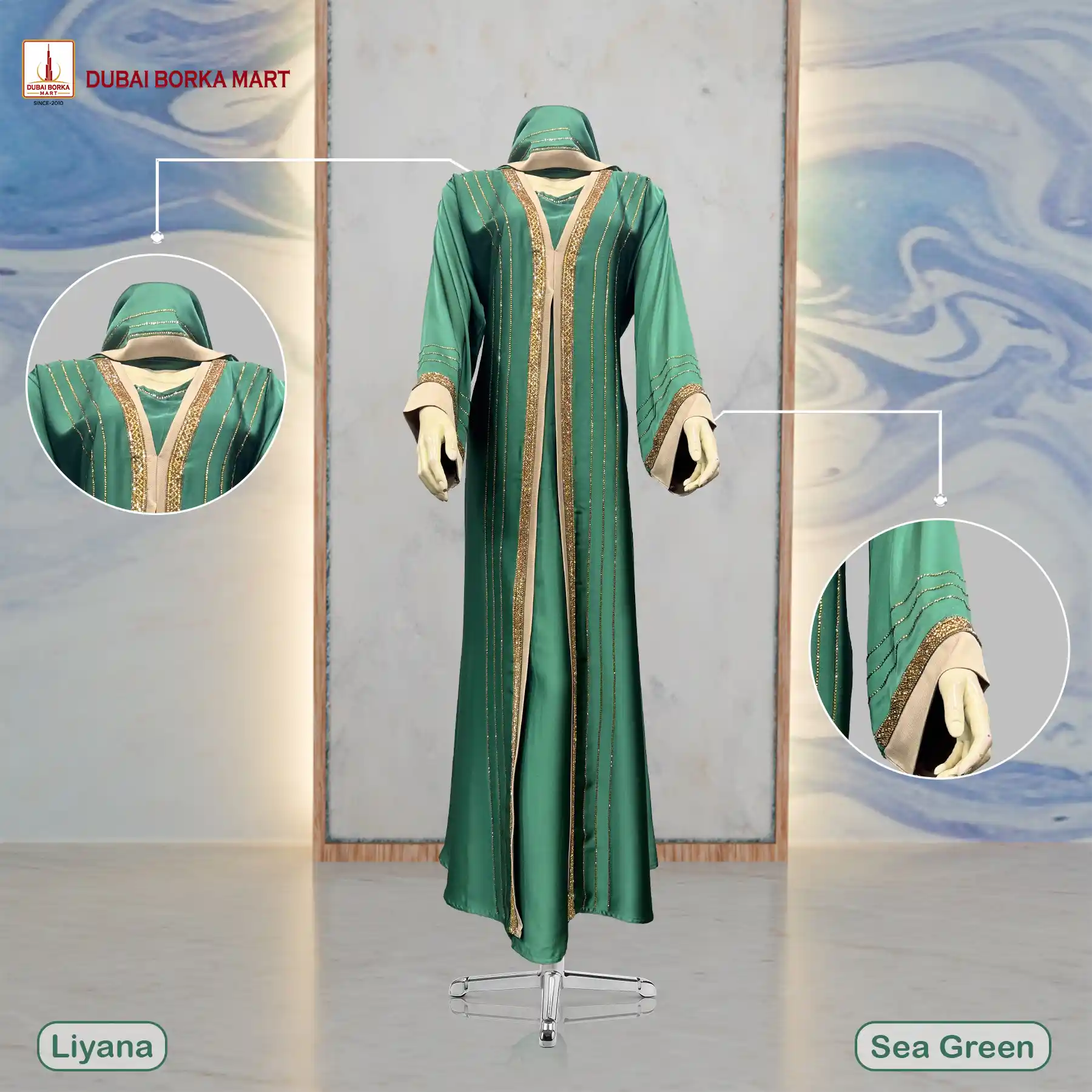 Liyaana Sea Green
