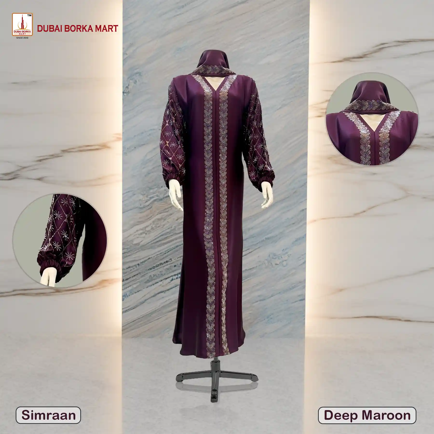 Simraan Deep Maroon