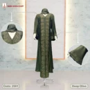 2501-Deep Olive by Dubai Borka Mart