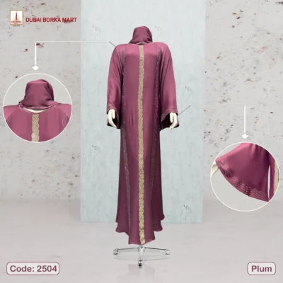 Code: 2504 Plum by Dubai Borka Mart