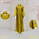Premium Crystal Fabric Adjust Koti Borka by Dubai Borka Mart, Code: 2512 Royal Mustard