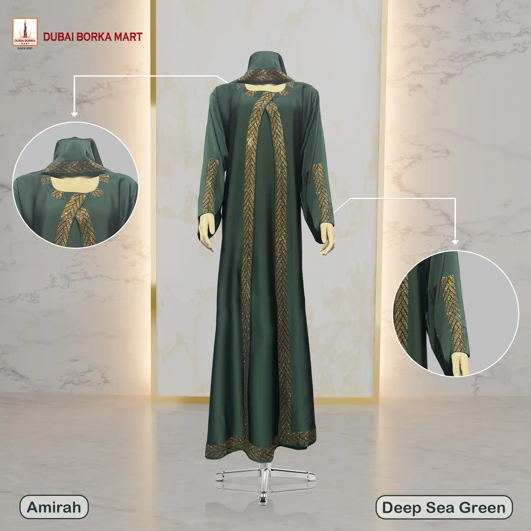 Amirah Deep Sea Green