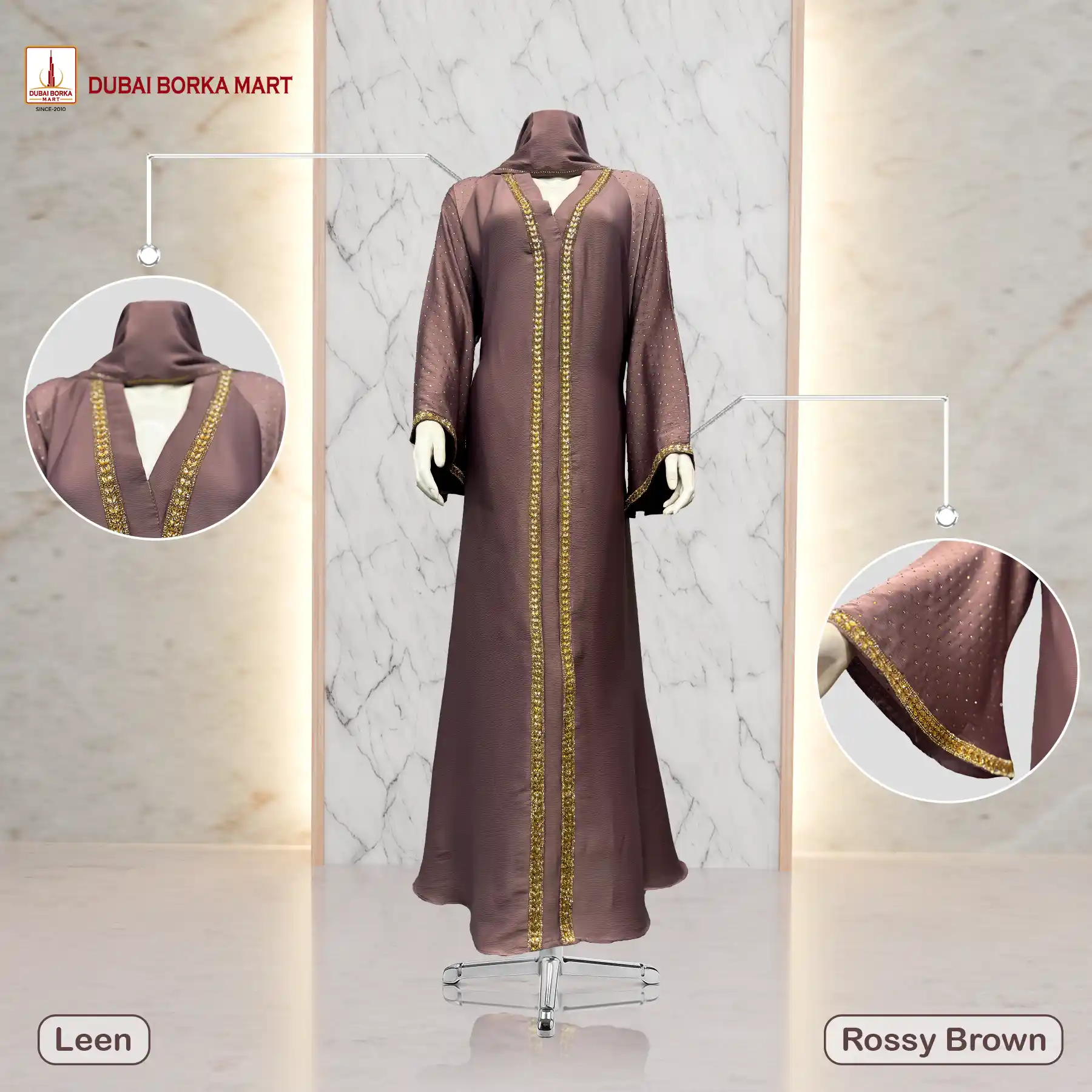 Leen Rossy Brown by Dubai Borka Mart