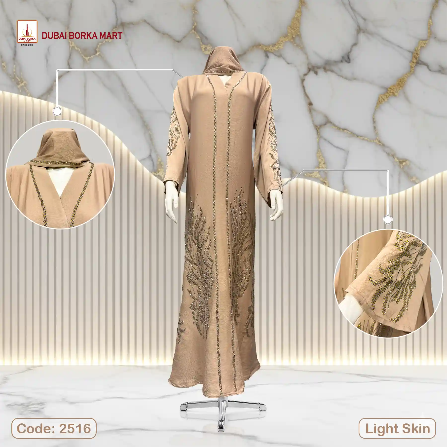 Saffron Fabrics Borka Code, 2516 Light Skin
