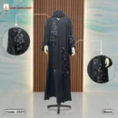 Dubai Imported Luxury Handmade Karchupi Work Borka, Code: 2521, Black