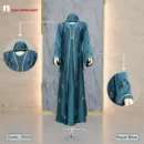 Crystal Fabrics Borka With Exclusive Rose Stone, Code: 2523, Royal Blue