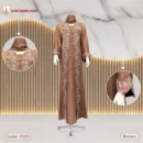 Saffron Fabrics Borka Code: 2526, Brown