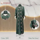 Saffron Fabrics 2 Part Borka, Code: 2526, Deep Sea Green