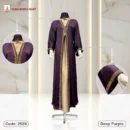 Saffron Fabrics Borka With Extra Koti, Code: 2528, Deep Purple