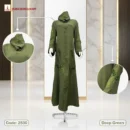 Dubai Arrowa Fabrics Handmade Karchupi Work Borka Code: 2530, Deep Green