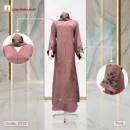 Premium Dubai Arrowa Fabrics Handmade Karchupi Work Borka Code: 2532, Pink