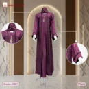 plum borka design with karchupi lace code 2561 dubai borka mart