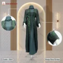 Deep Sea Green borka design with dmc stone code 2567, dubai borka mart