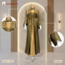 golden borka design with dmc stone code 2567, dubai borka mart